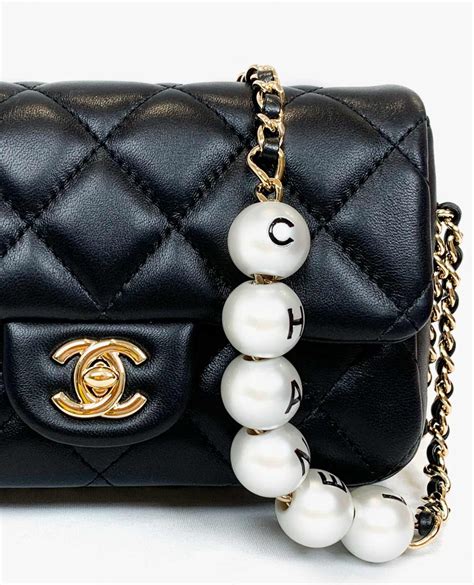 chanel bag with pearl strap